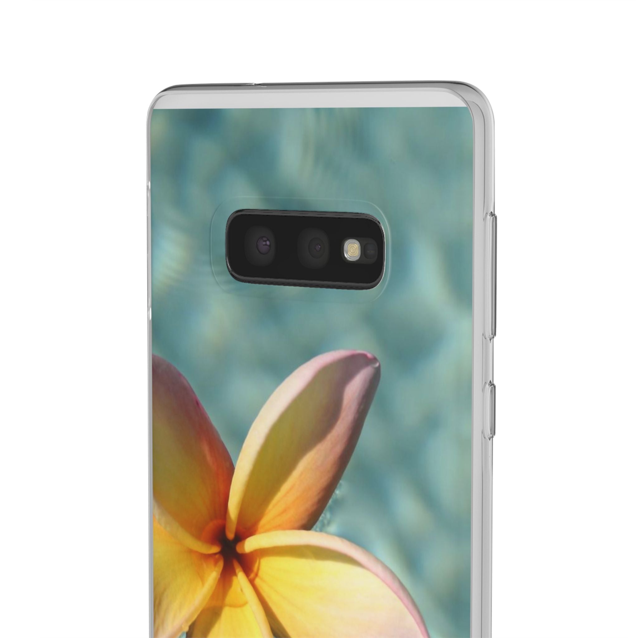 Floating Frangipani Flexi Clear Cases for Most Phone Types (FWS)