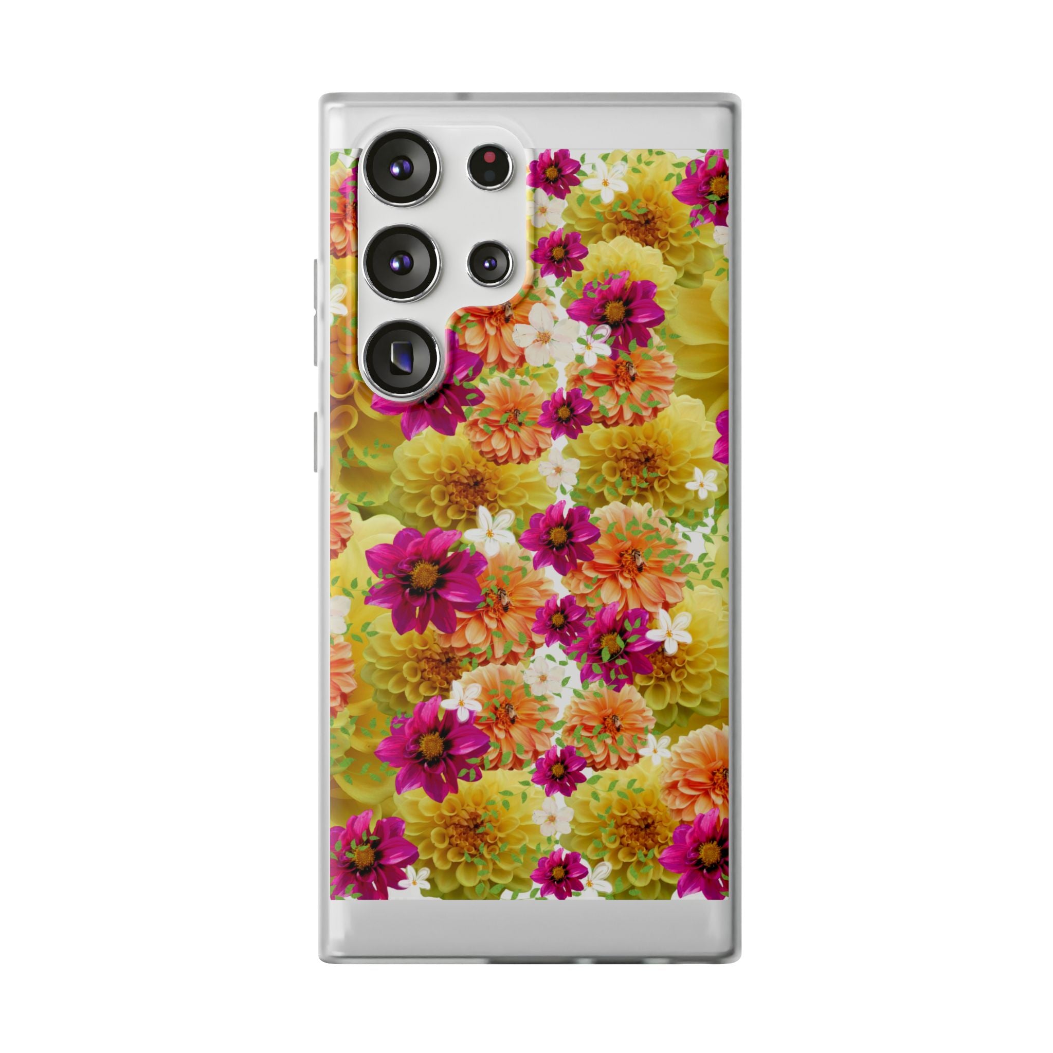 Graphic Dahlias 2 Flexi Cases for Most Phone Types