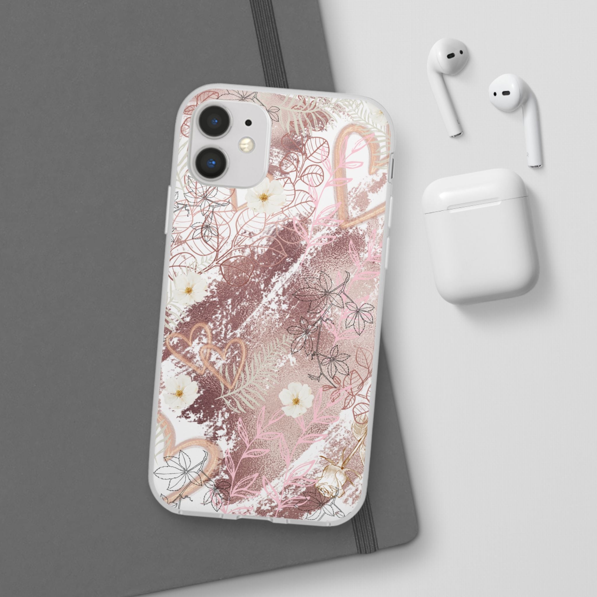 Bronze Love Flexi Clear Cases for Most Phone Types (FWS)