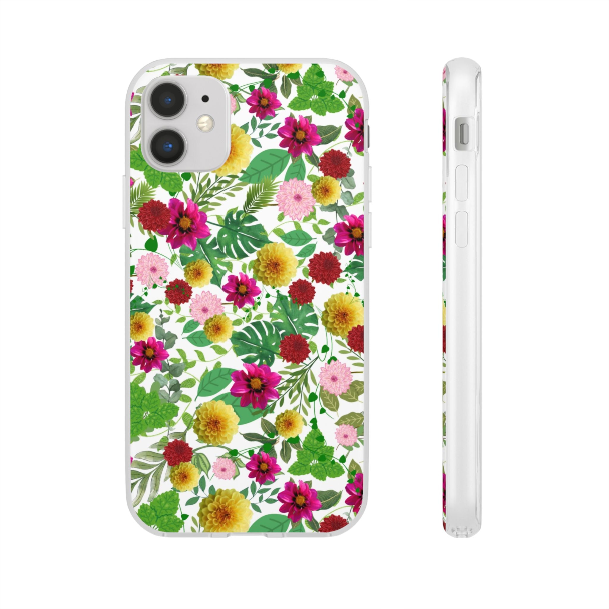 Graphic Dahlias Flexi Cases for Most Phone Types (FWS)