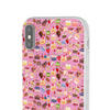 Happy Cake Pink Flexi Clear Cases for Most Phone Types (FWS)