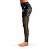 Musical Notes Mesh Panel Side Pocket Leggings (FWS)