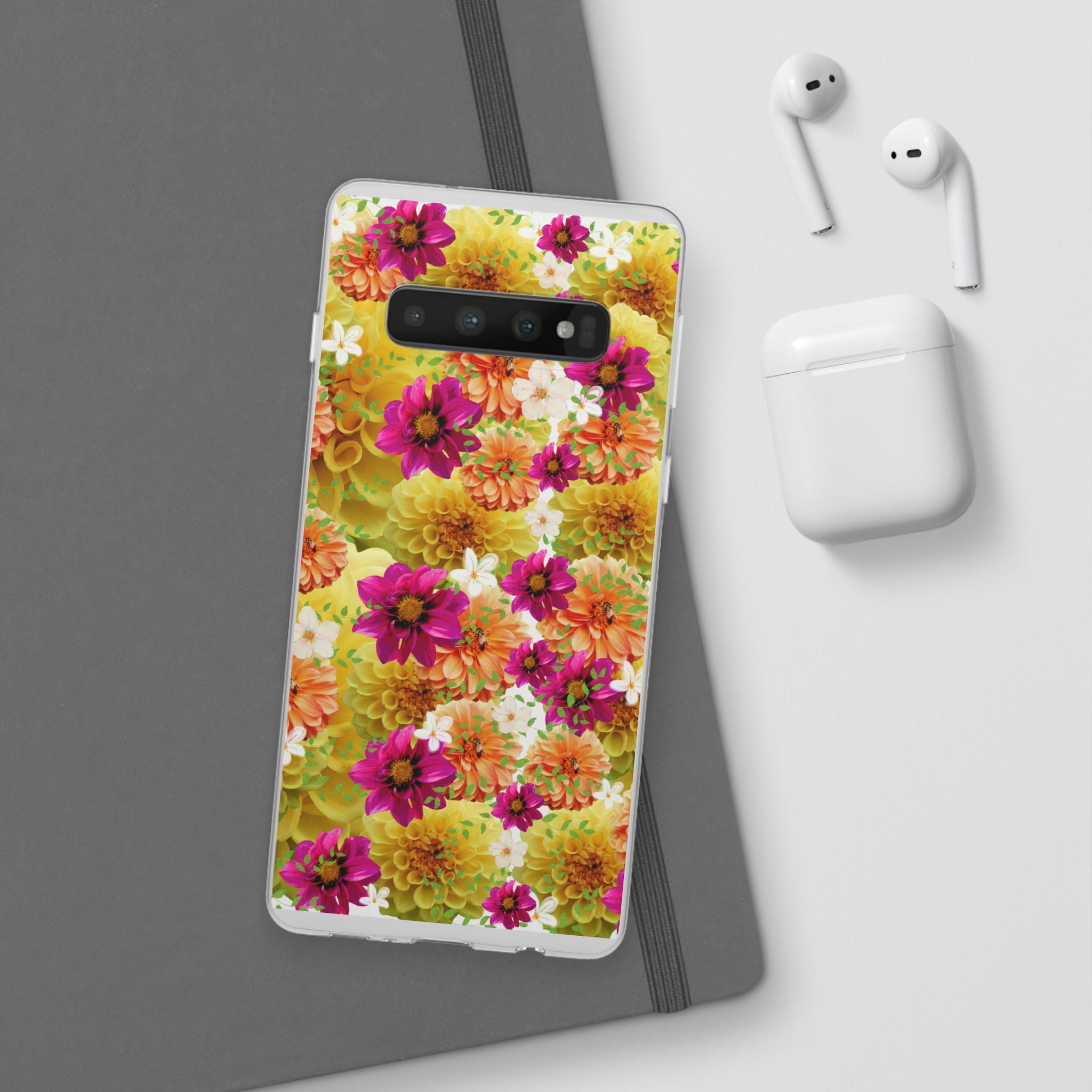 Graphic Dahlias 2 Flexi Cases for Most Phone Types (FWS)