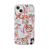 Cats Love White Flexi Clear Cases for Most Phone Types (FWS)