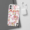 Cats Love White Flexi Clear Cases for Most Phone Types (FWS)