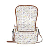 Wildflowers White Women's Saddle Bag