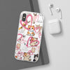 Cats Love White Flexi Clear Cases for Most Phone Types (FWS)