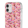 Happy Cake Pink Flexi Clear Cases for Most Phone Types (FWS)