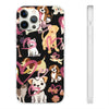 Dogs Love Black Flexi Clear Cases for Most Phone Types (FWS)
