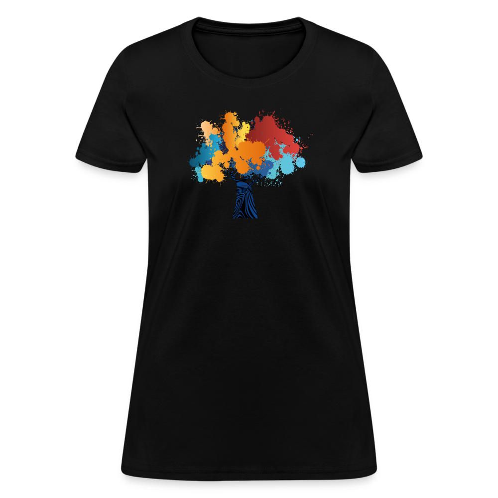 Abstract Tree Women's T-Shirt - black