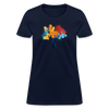 Abstract Tree Women's T-Shirt - navy