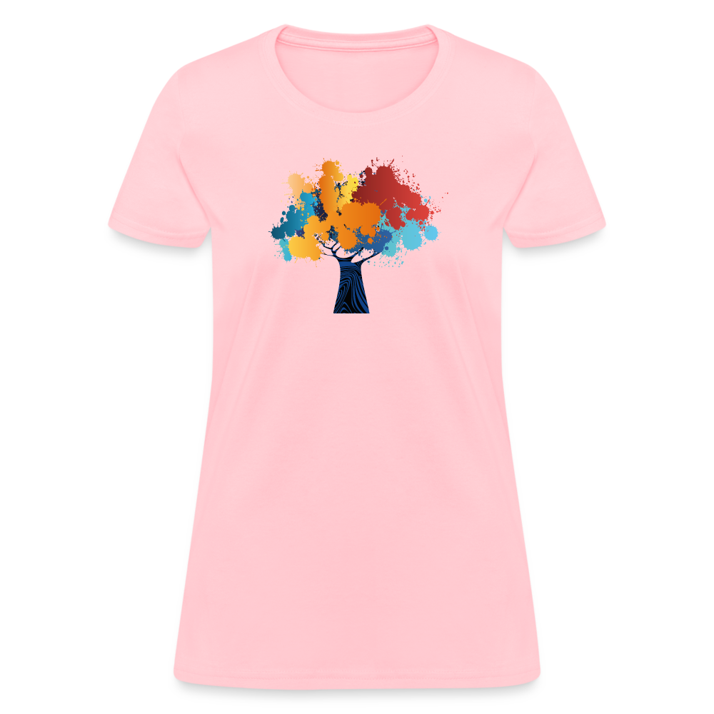 Abstract Tree Women's T-Shirt - pink