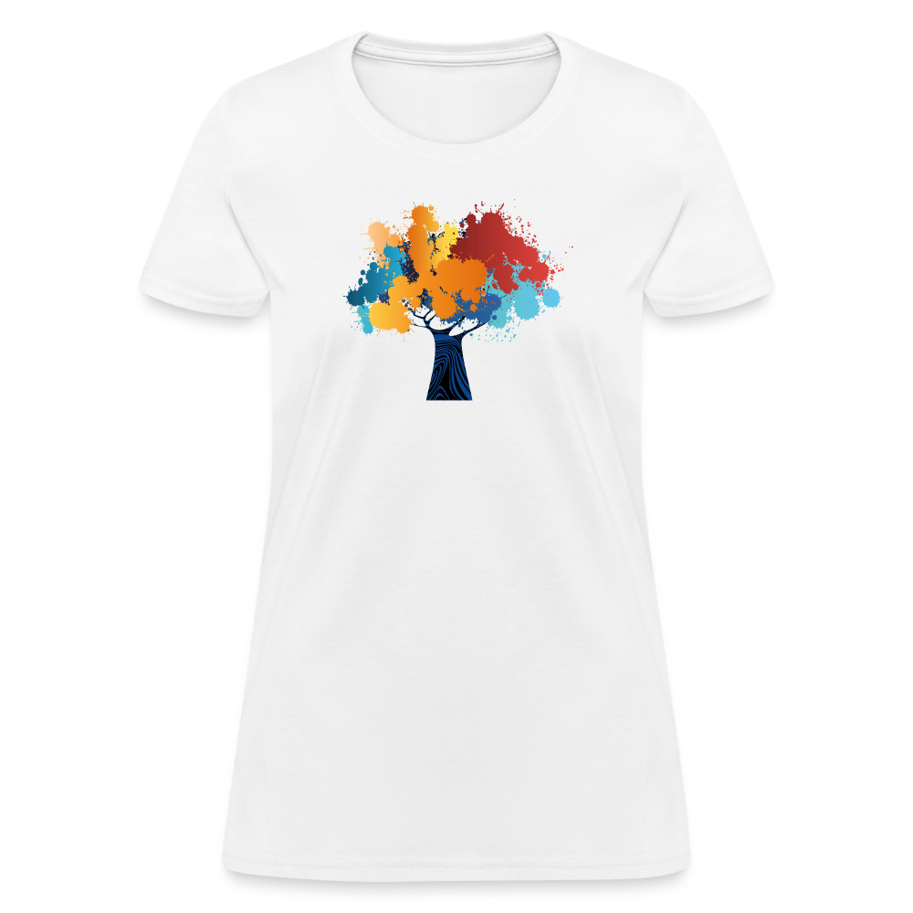 Abstract Tree Women's T-Shirt - white