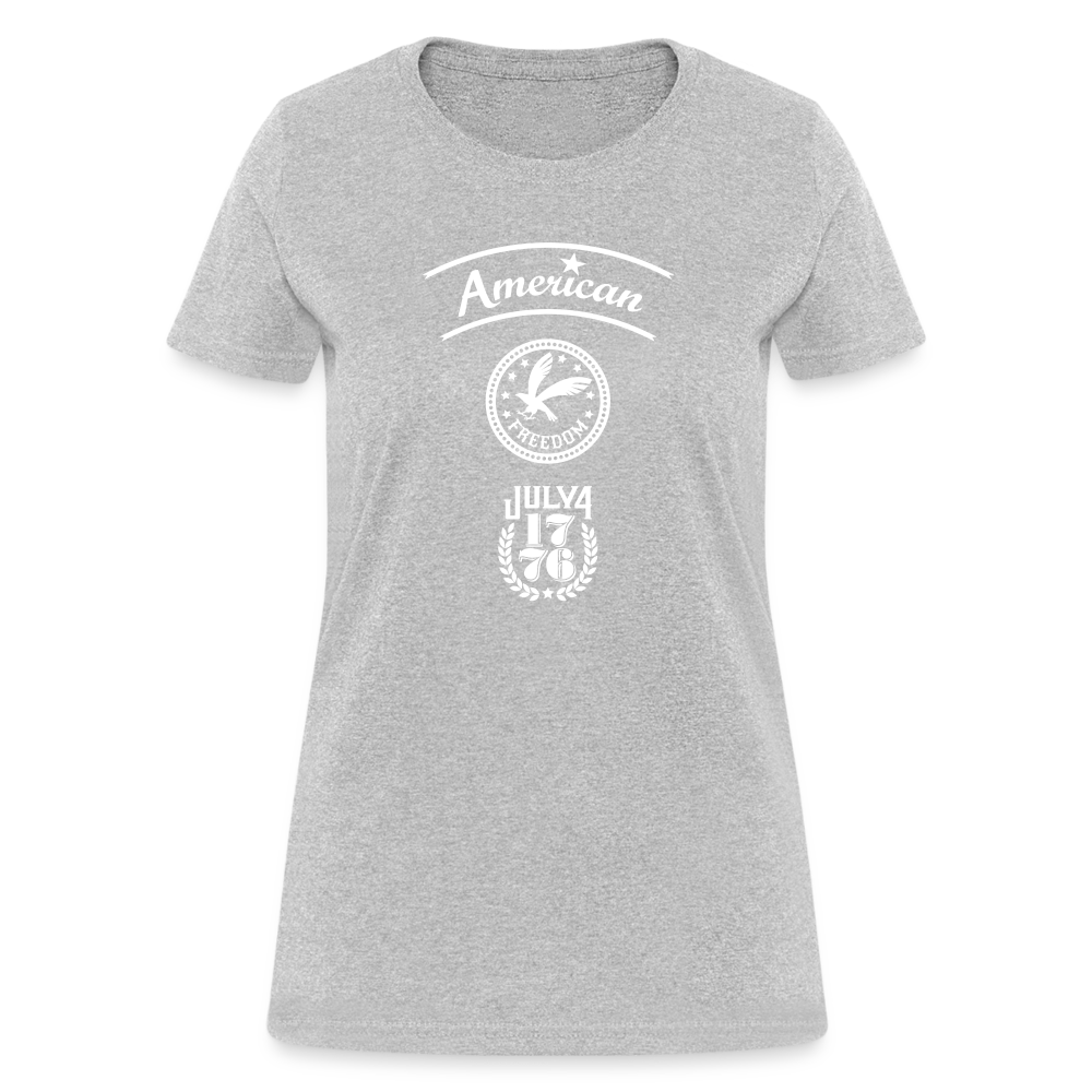 American Freedom Cotton T-Shirt - heather gray