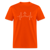 Anchor Heartbeat Unisex T-Shirt - orange