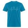 Anchor Heartbeat Unisex T-Shirt up to 6 XL blue
