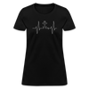 Anchor Heartbeat Women's T-Shirt - black