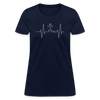 Anchor Heartbeat Women's T-Shirt - navy