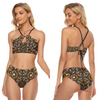 Animal Print Cami Top Two Piece Bikini up to 2 XL back and front