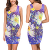 Art Flowers Sleeveless Tank Style Dress up to 3 XL (FWS)