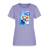 Art Frame Frangipanis Cotton T-Shirt up to 3 XL - lavender