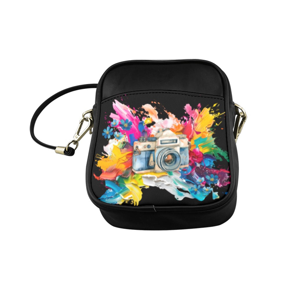 Art Meets Photography Small Black Shoulder Sling Bag 5
