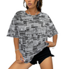 Australian Newspaper B & W Baggy Unisex Top up to 6 XL 1