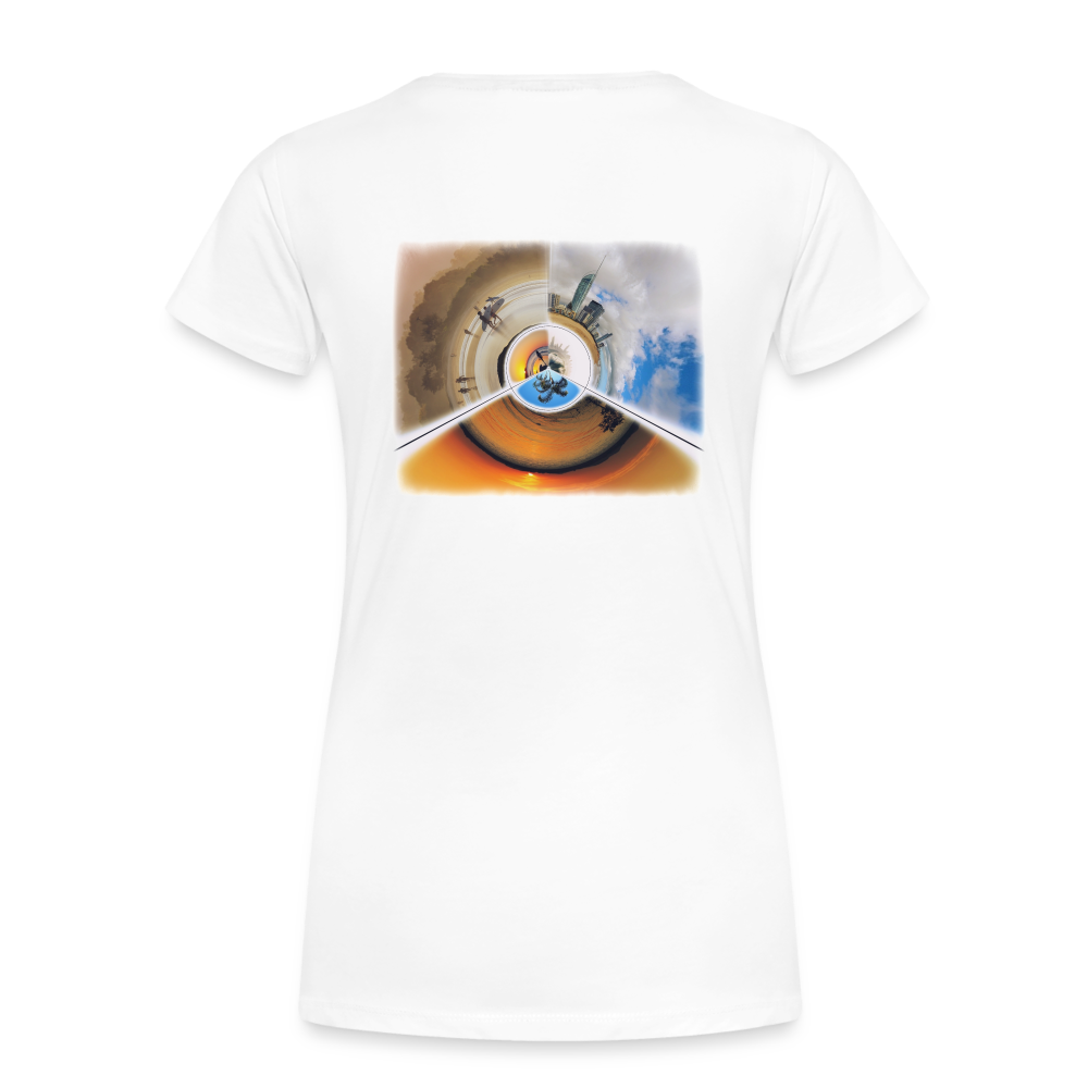 Beach Life Tiny Planet Cotton T-Shirt up to 3 XL back
