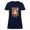 Bear Life Women's Cotton T-Shirt - Navy