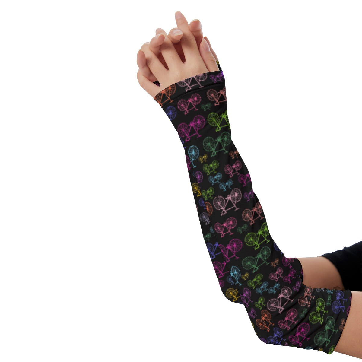 Bicycles Black Weather Protection Arm Sleeves Unisex (FWS) 3