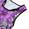 Black & Pink Leaves Sports Top up to 5 XL 4