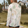 Boho Beige Zip Neck Long Sleeve Top up to 5 XL 4