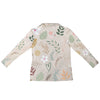 Boho Beige Zip Neck Long Sleeve Top up to 5 XL 6