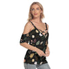 Boho Black Criss Cross Straps Top up to 4 XL (FWS) 2