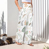 Boho White High Elastic Waist Pants with Wide Legs up to 5 XL 2