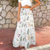 Boho White Three Tier Long Skirt up to 5 XL (FWS) 1