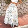 Boho White Three Tier Long Skirt up to 5 XL (FWS) 2