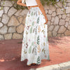 Boho White Three Tier Long Skirt up to 5 XL (FWS) 3