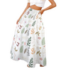 Boho White Three Tier Long Skirt up to 5 XL (FWS) white 2