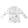 Boho White Zip Neck Long Sleeve Top up to 5 XL 5