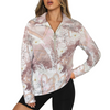 Bronze Love Zip Neck Long Sleeve Top up to 5 XL 2