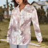 Bronze Love Zip Neck Long Sleeve Top up to 5 XL 3