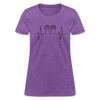 Cat Paws Cotton T-Shirt - purple heather