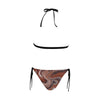 Choc Swirl Halter Neck Bikini with Front Buckle up to 5 XL (FWS) 5