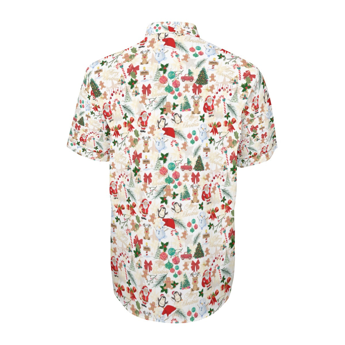 Christmas White Unisex Collared Shirt| 115GSM Cotton Poplin up to 5 XL 2