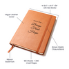 Every Day Brings Fresh Hope Brown Vegan Leather Bound Journal 8