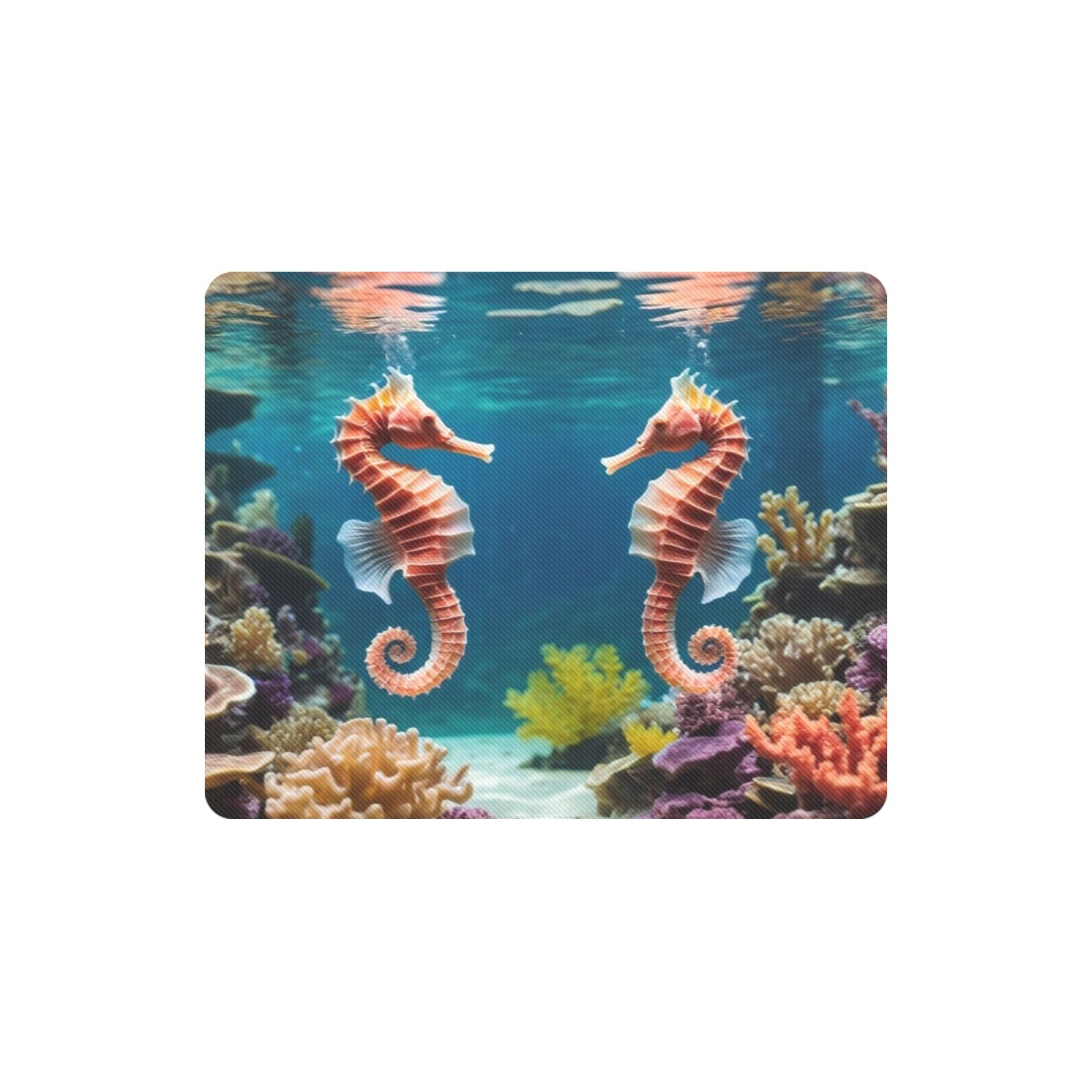 Fantasy Seahorses Rectangle Mousepad (Made In Australia) 1