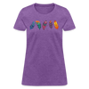 Five Feathers Women's Cotton T-Shirt - purple heather