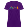 Five Feathers Women's Cotton T-Shirt - purple