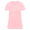 Floating Flowers Cotton T-Shirt up to 3 XL pink